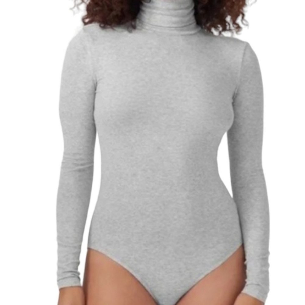 American Apparel Turtleneck Bodysuit.  Size Small.  New With Tags. Color is Gray